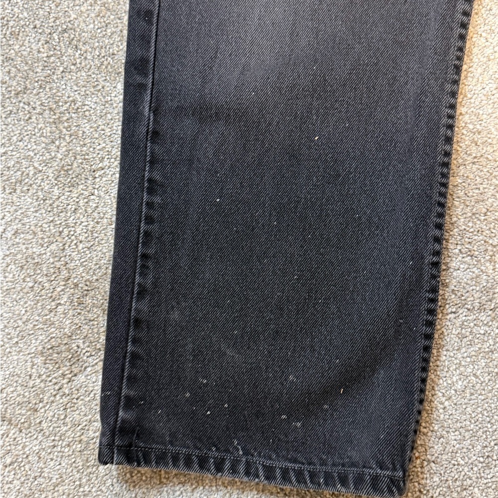 Levi’s 505 Black Straight Leg Jeans Men’s 38x34 – Classic Fit- Faded Black - Picture 5 of 10